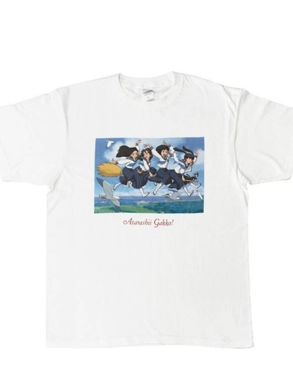 100% Authentic ATARASHII GAKKO! x Studio Ghibli T-Shirt Large L Japan Exclusive